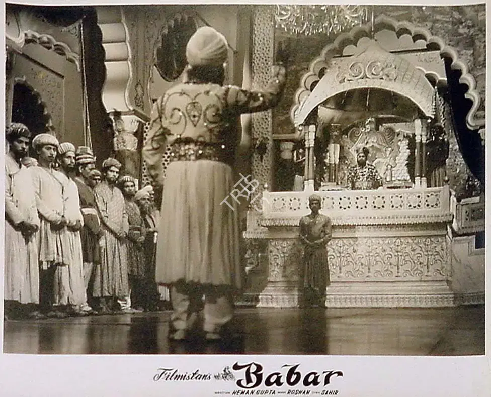 Vasant Beltangdi (Cinematographer), Babar, 1960, Lobby Card