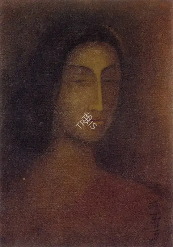 Abanindranath Tagore (Artist), Portrait Of Lady, Painting