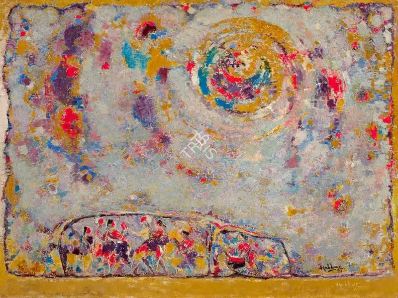 Hebbar, K.K. (Artist). Untitled (Holi), 1971 | Painting, Ch.NeY/25.03.26, 2026 · Christie's