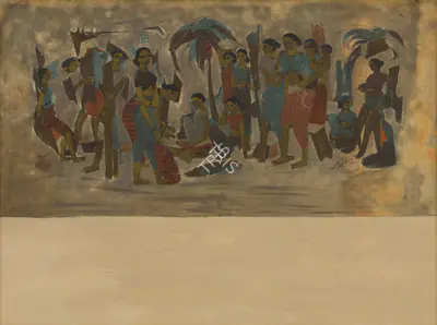 Bendre, N.S. (Artist). Untitled, circa 1960s | Painting, Sa.Mum/02.04.25, 2025 · Saffronart