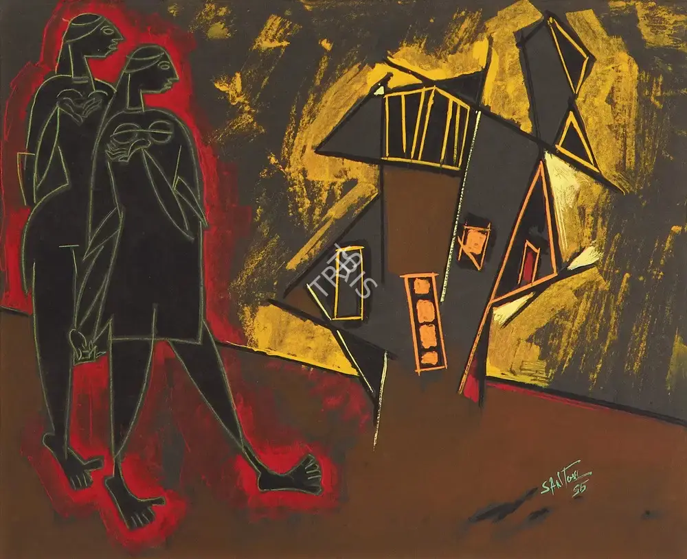 G.R. Santosh (Artist), Untitled, 1956, Painting