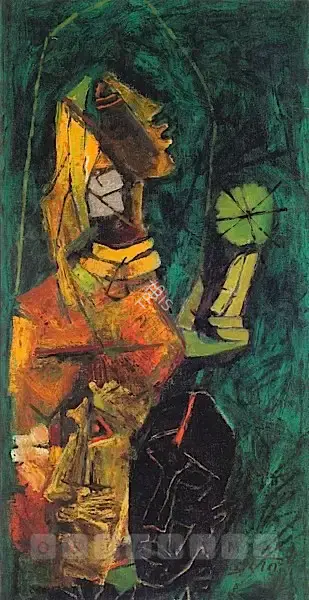 M.F. Husain (Artist), Untitled, 1965, Painting