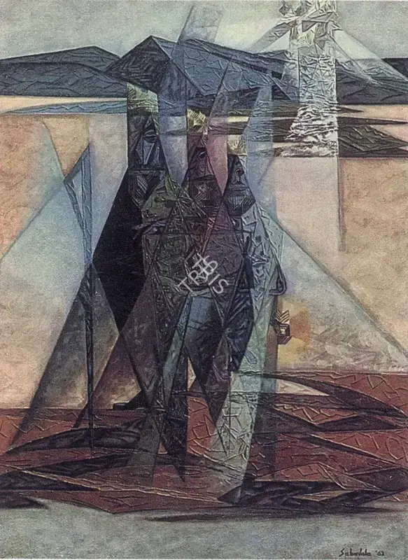Sabavala, Jehangir (Artist). The Journey of Magi. Oil on Canvas, 1963 | The Crucible of Painting | Painting | FineArts | 00182411