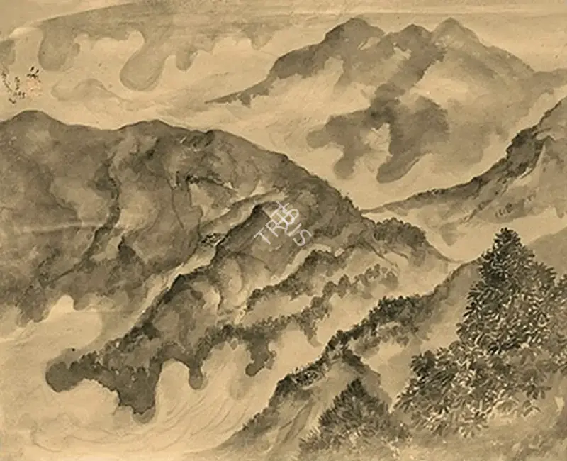 Bose, Nandalal (Artist). Darjeeling Hills, 1945 | Painting, 2015 · Pundole