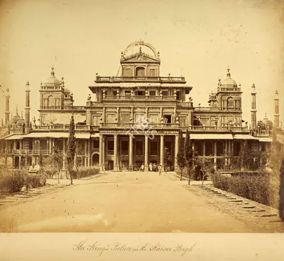 Felice Beato (Photographer), The King's Palace in the Kaiser Bagh, Lucknow, 1858, Antiquarian Photograph