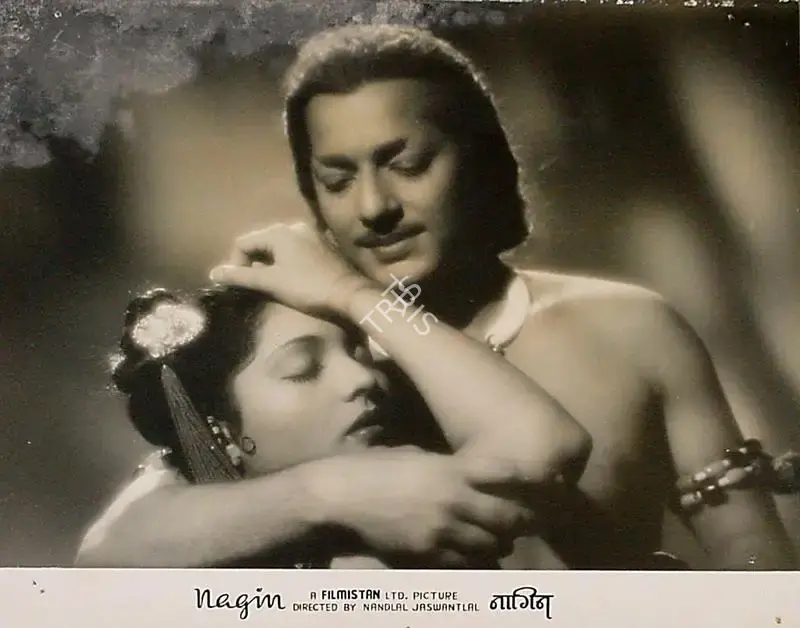 Nandlal Jashwantlal (Director), Nagin, 1954, Lobby Card