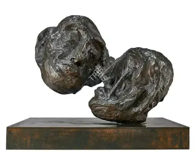Mehta, Tyeb (Artist). Two Heads, 1985 | Sculpture, Pu.Mum/31.08.23, 2023 · Pundole