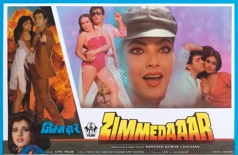 Santosh Kumar Chauhan (Producer), Zimmedaaar, 1990, Lobby Card