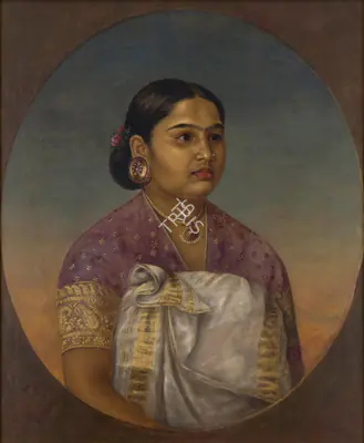 Raja Ravi Varma (Artist), Narayani, 1891, Painting