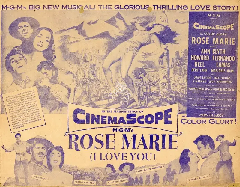 Mervyn LeRoy (Director), Rose Marie, 1954, Handbill