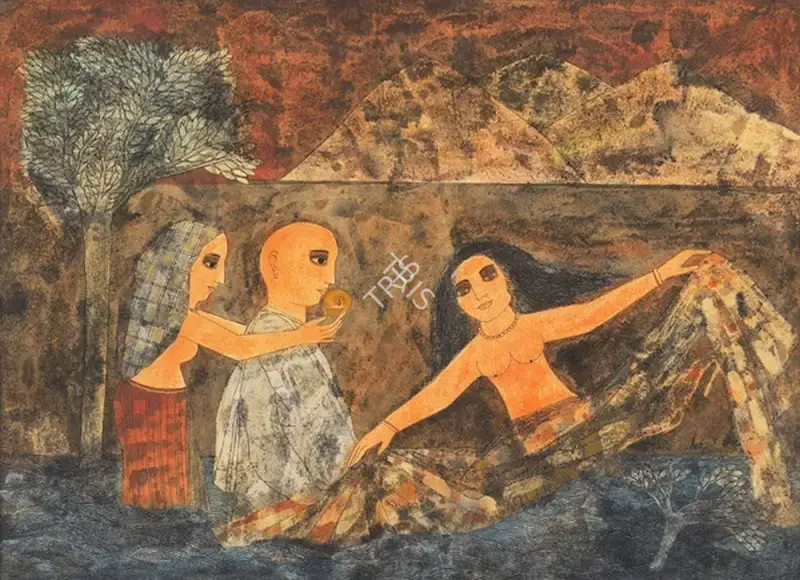 Badri Narayan (Artist), Untitled, 1992, Painting