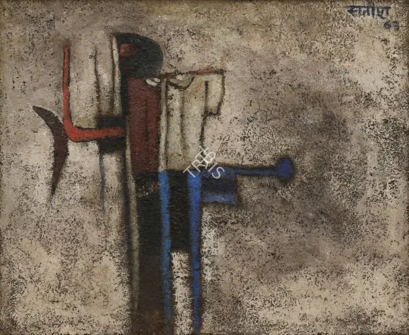 Satish&nbsp;Gujral (Artist), Lovers, 1963, Painting