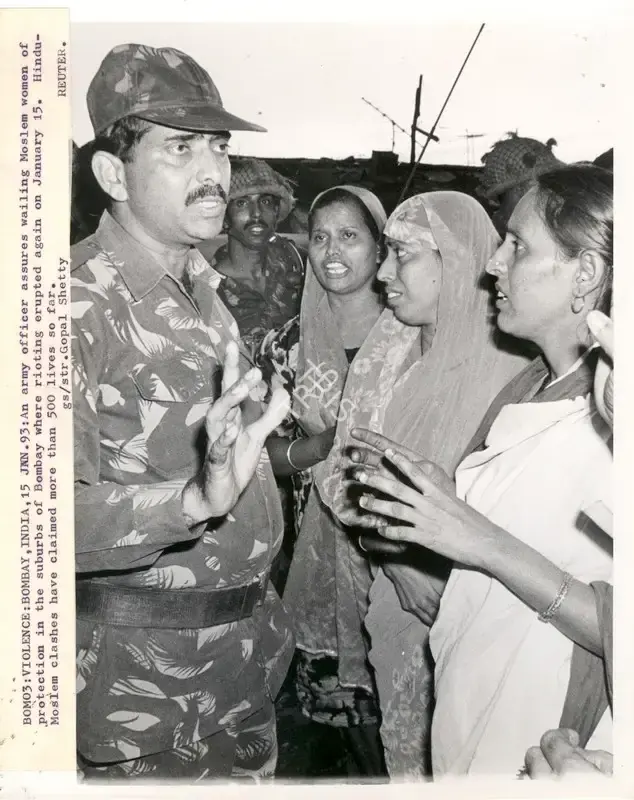 Gopal Shetty (Photographer), Bom03: Violence: Bombay, 15Jan93, 1993, Contemporary Photograph