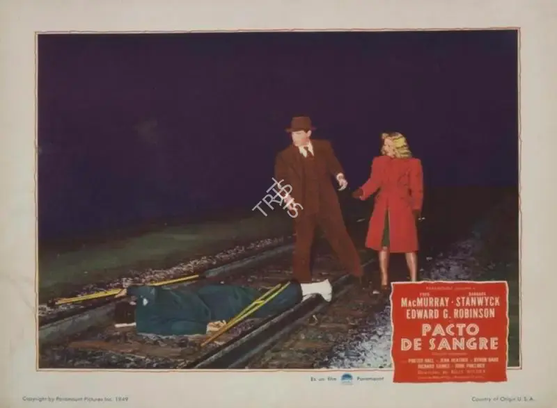 Billy Wilder (Director), Double Indemnity, 1944, Lobby Card