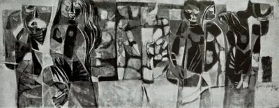 A. Narayanan (Artist), O the Times O the Manners, Painting
