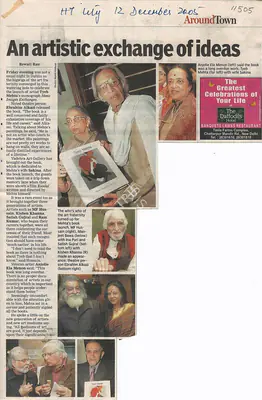 Rewati Rau (Writer), An Artistic Exchange of Ideas, 2005, Newspaper clipping