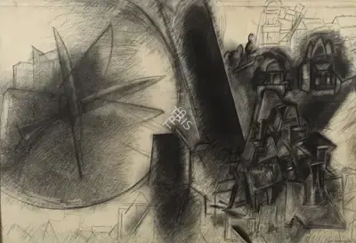 G.M. Sheikh (Artist), Untitled, 1993, Drawing
