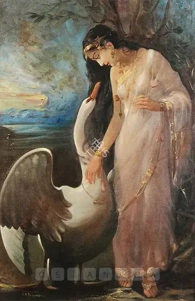 A.R. Zamindar (Artist), Hamsa Damayanti, Painting