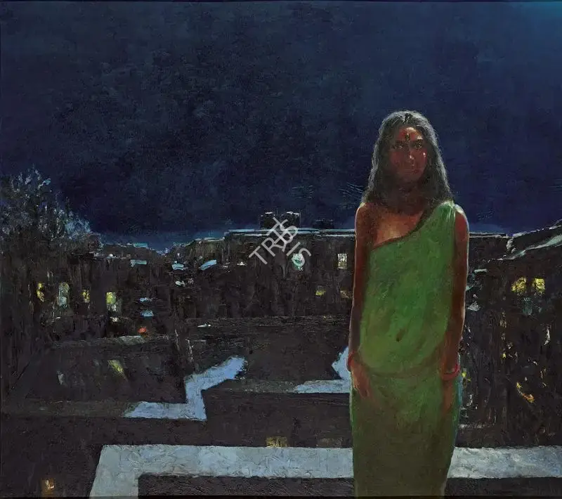 Bhattacharjee, Bikash (Artist). Untitled, 1990 | Painting, Pu.Mum/31.08.23, 2023 · Pundole