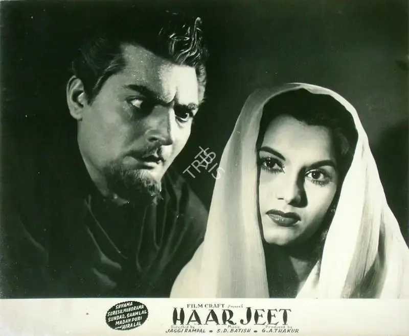 Jaggi Rampal (Director), Haar Jeet, 1954, Lobby Card