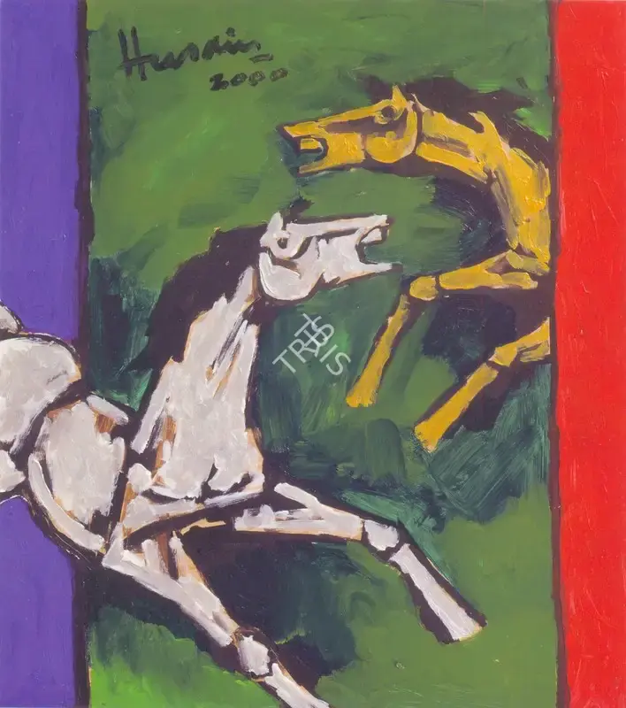 M.F. Husain (Artist), Untitled, 2000, Painting