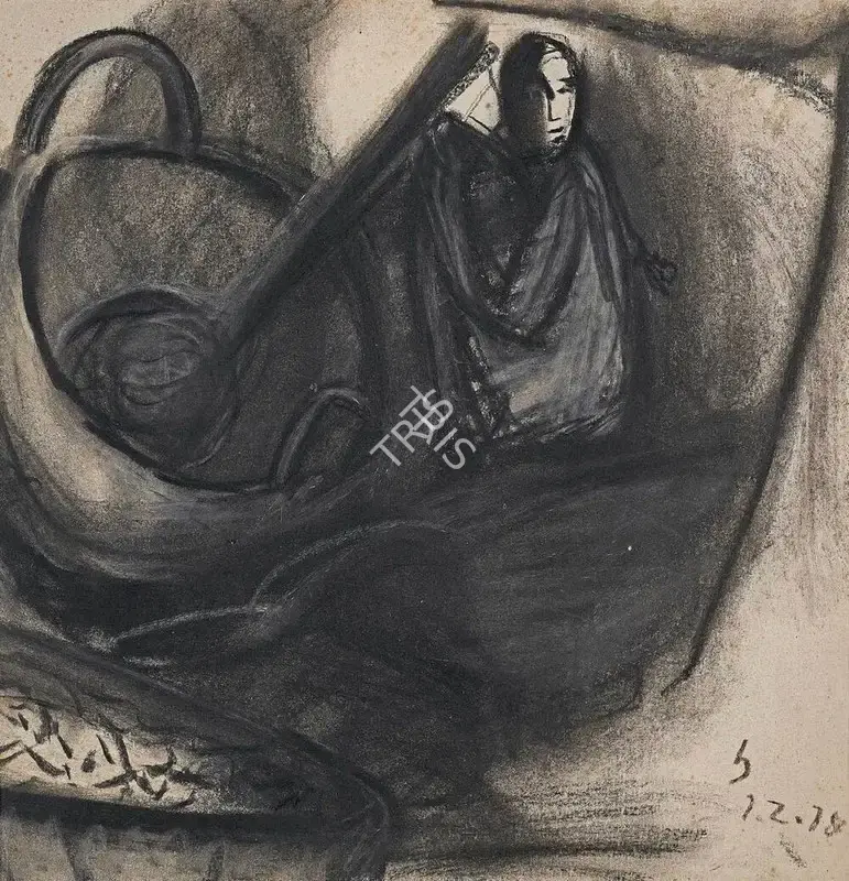 Somnath Hore (Artist), Untitled, 1978, Painting