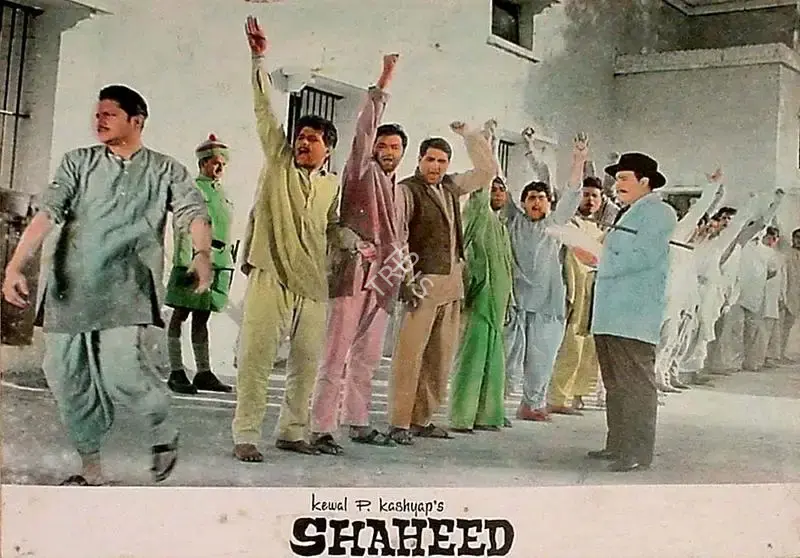 Ranjodh Thakur (Cinematographer), Shaheed, 1965, Lobby Card