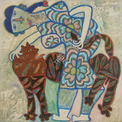 Shahid Parvez (Artist), Let's Play, Painting