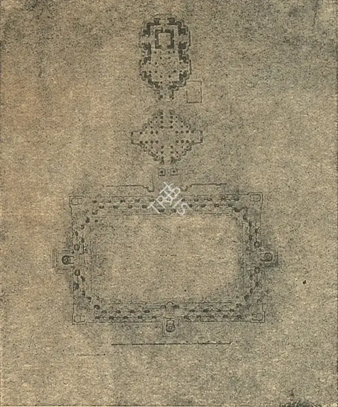 Unknown (Cartographer), Plan of Modhera Temple, Map