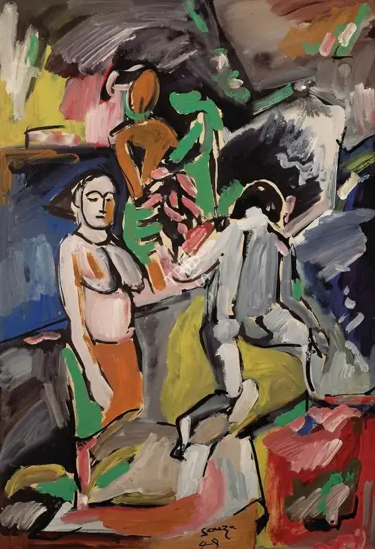 F.N. Souza (Artist), Untitled, 1949, Painting