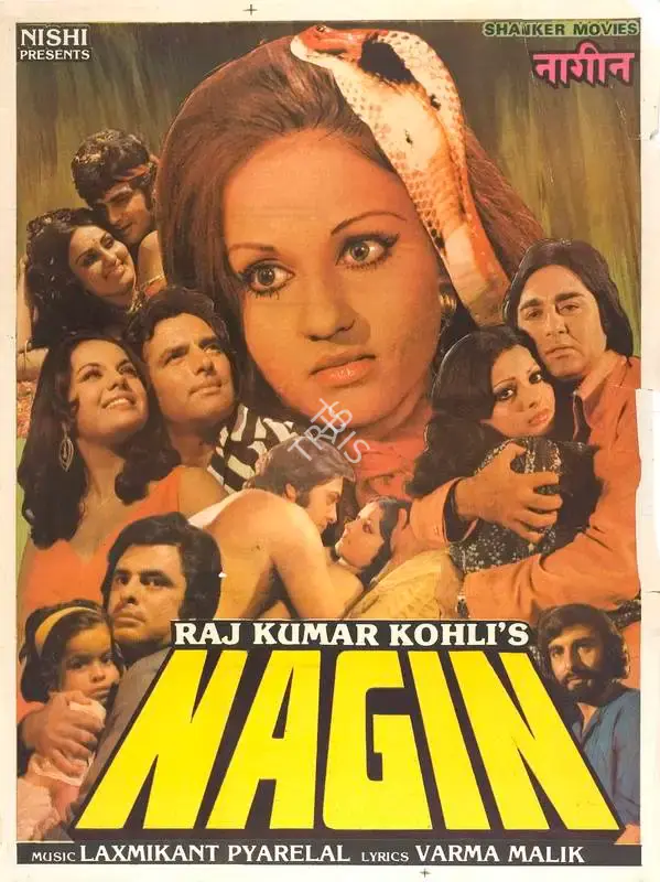 Raj Kumar Kohli (Producer), Nagin, 1976, Full Sheet Poster