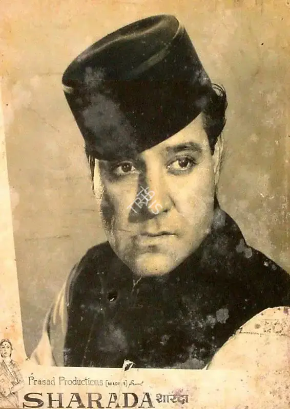 M.W Mukadam (Cinematographer), Sharda, 1957, Lobby Card
