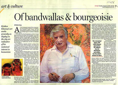 Gitanjali Dang (Writer), Of Bandwallas & Bourgeoisie, 2005, Newspaper clipping