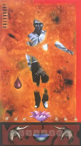 Baiju Parthan (Artist), Solvent - Resistance Is Futile, 2000, Painting