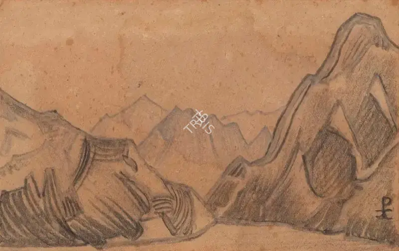 Nicholas Roerich (Artist), Ladak 1940, 1940, Drawing