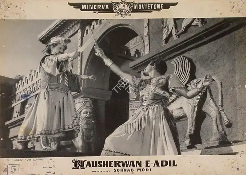 Sohrab Modi (Director), Nausherwan E Adil, 1957, Lobby Card
