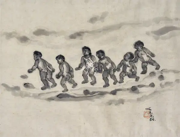 Nandalal Bose (Artist), Untitled, 1959, Painting