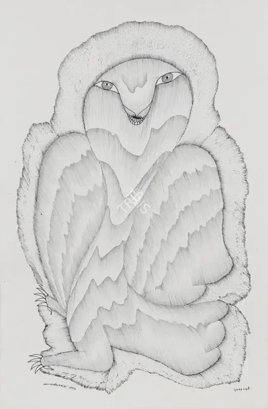 Jangarh Singh Shyam (Artist), Gughawa Pakshee (Gond Art), 1993, Painting