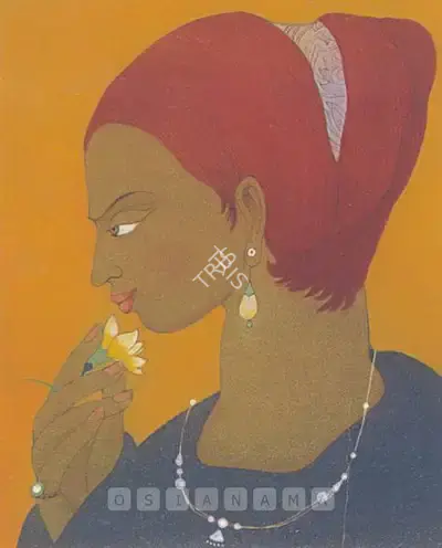 M.A.R. Chughtai (Artist), Mughal Boy, Painting