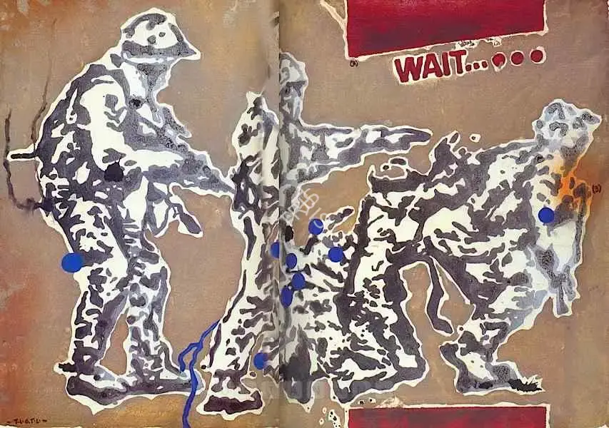 Jitish Kallat (Artist), The Lie Of The Land, 2004, Painting