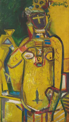D.G. Kulkarni (Artist), Untitled, 1960, Painting