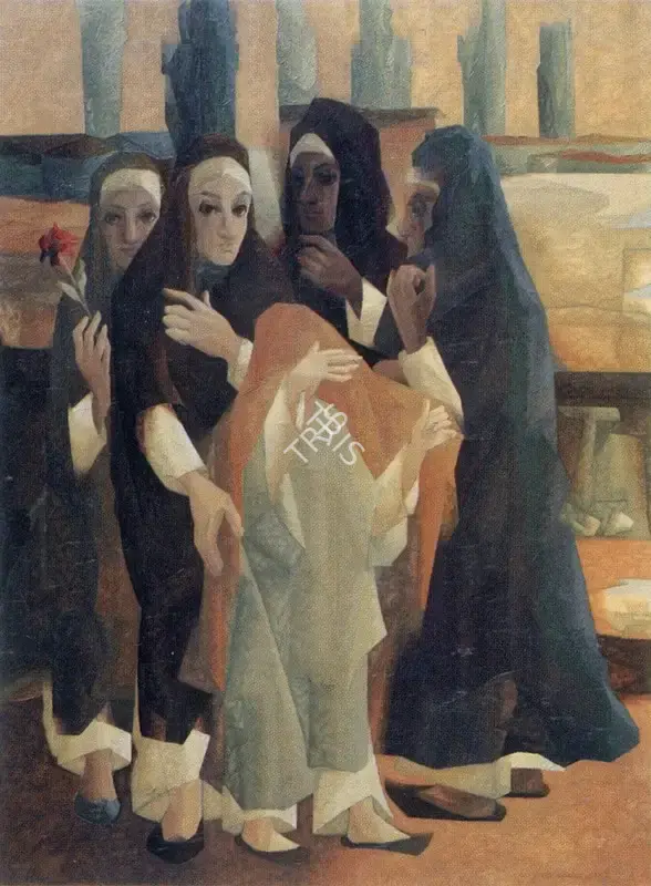 Sabavala, Jehangir (Artist). Purdah II. Oil on Canvas, 1983 | The Crucible of Painting | Painting | FineArts | 00182423
