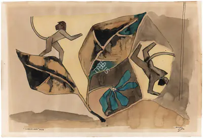 M.F. Husain (Artist), Vishalya Karni, 1982, Painting