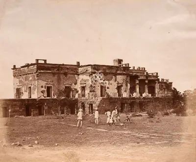 Felice Beato (Photographer), Hindoo Rao's House, Delhi, 1858, Antiquarian Photograph