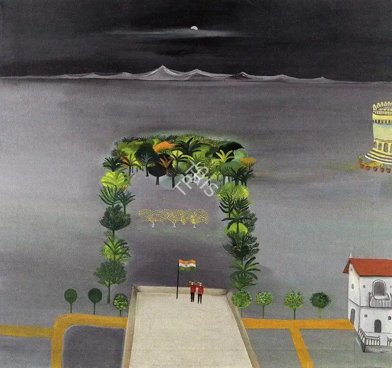 Bhupen P. Khakhar (Artist), Republic Day , 1970, Painting