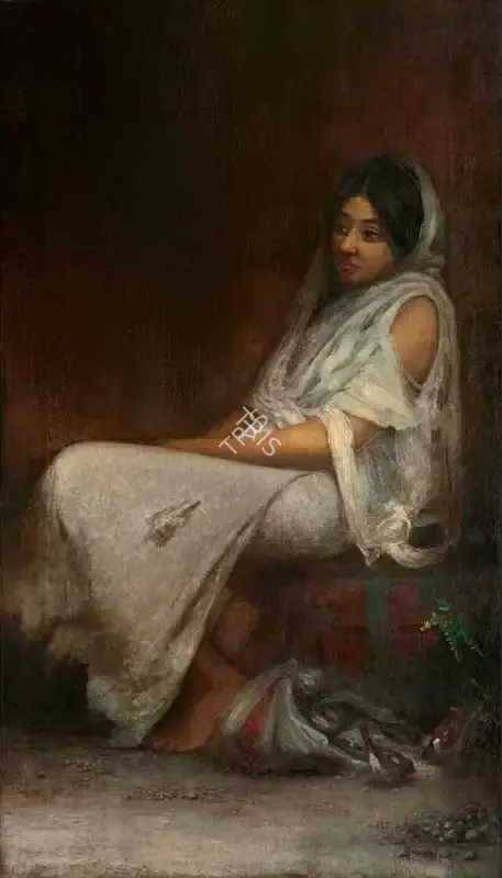 Jogesh Chandra Seal (Artist), The Bird Seller, 1913, Painting
