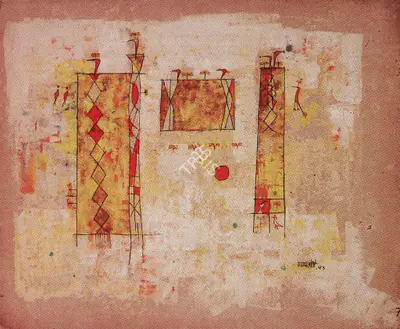 V.S. Gaitonde (Artist), Untitled, 1953, Painting