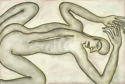Chowdhury, Jogen (Artist). Untitled - III, 2007 | Painting, AG.Onl/30.04.22, 2022 · Asta Guru
