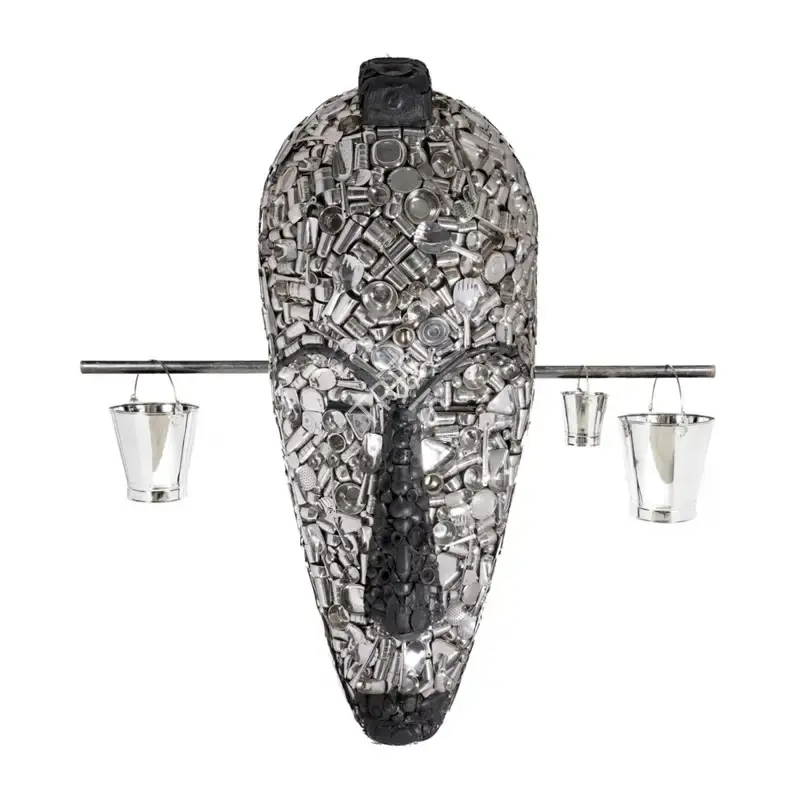 Gupta, Subodh (Artist). Black Skin White Mask, 2011 | Sculpture, Sa.Onl/03.04.25, 2025 · Saffronart