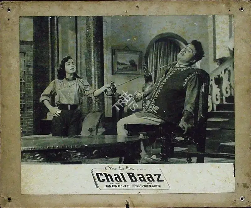 Nanabhai Bhatt (Director), Chal Baaz, 1958, Lobby Card